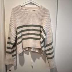 Cropped Knitted Sweater 