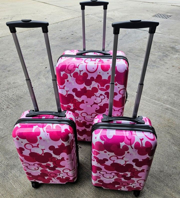 Disney Minnie Mouse Pink Luggage Set