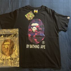 Purple and Black Camo Bape Shirt