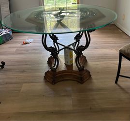 Round Glass Table