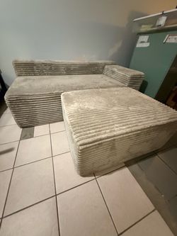 Boneless cloud Couch and ottoman