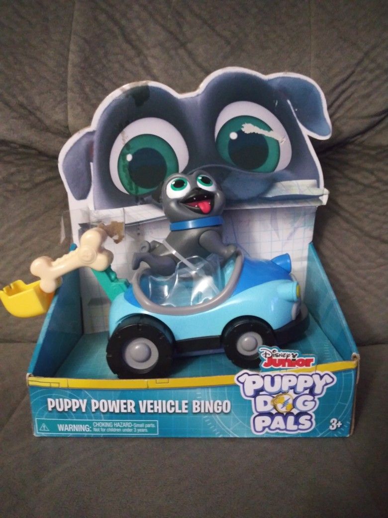 NIB Disney Junior Puppy Dog Pals Puppy Power Vehicle Bingo