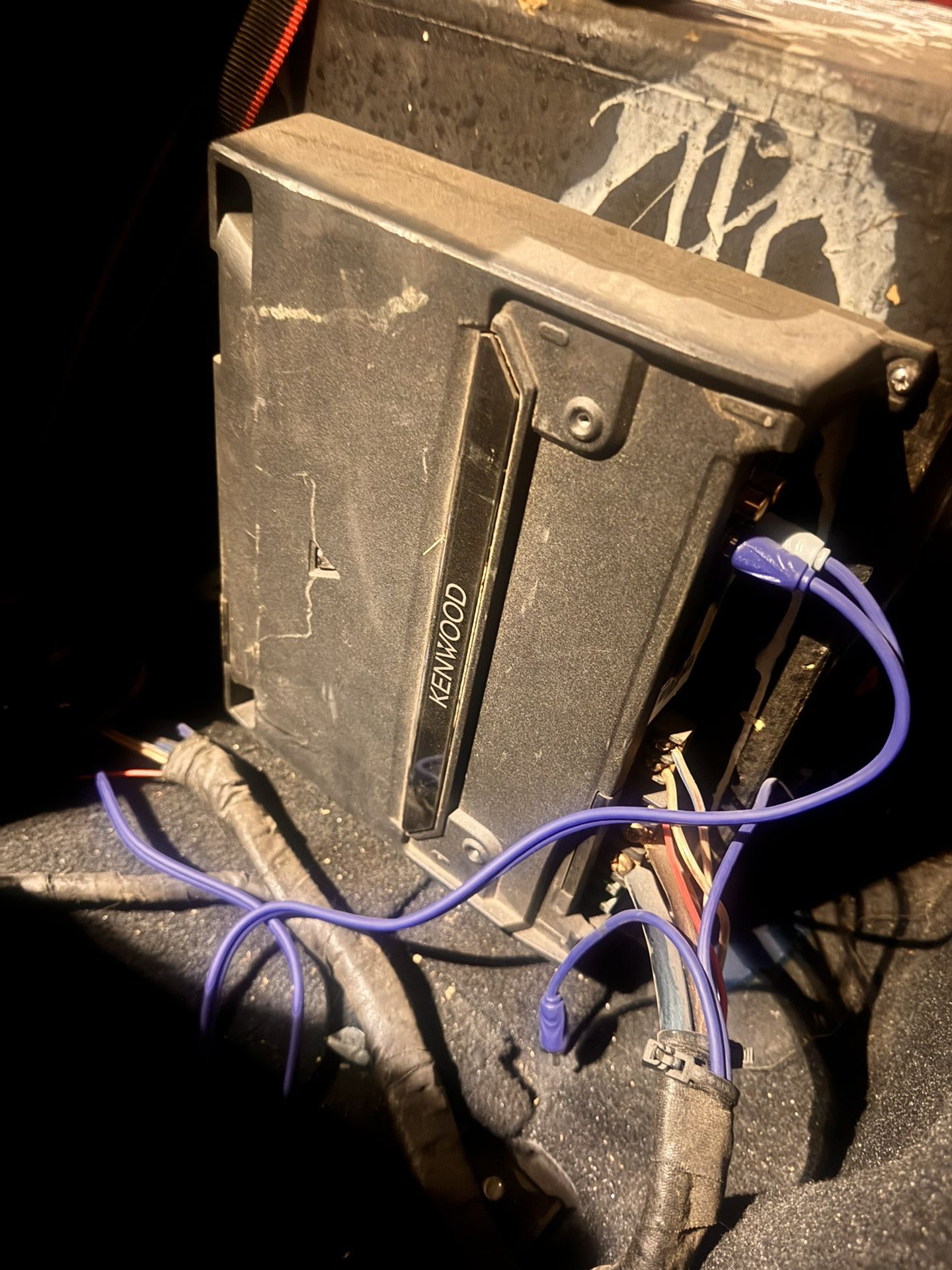 Sun Down 12” Custom Box And Kenwood Amp