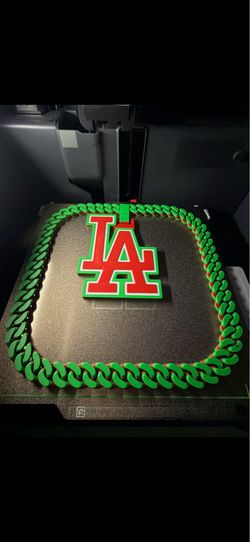 LA Dodgers Hype Chain/ LA/ Dodgers/ Baseball/ MLB/ Mexico/ Sports/ Necklace