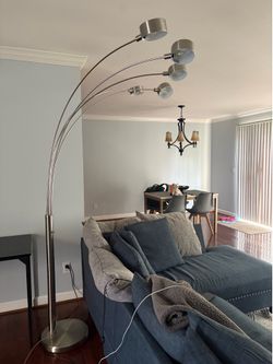Lamp- modern arched steel 88 in
