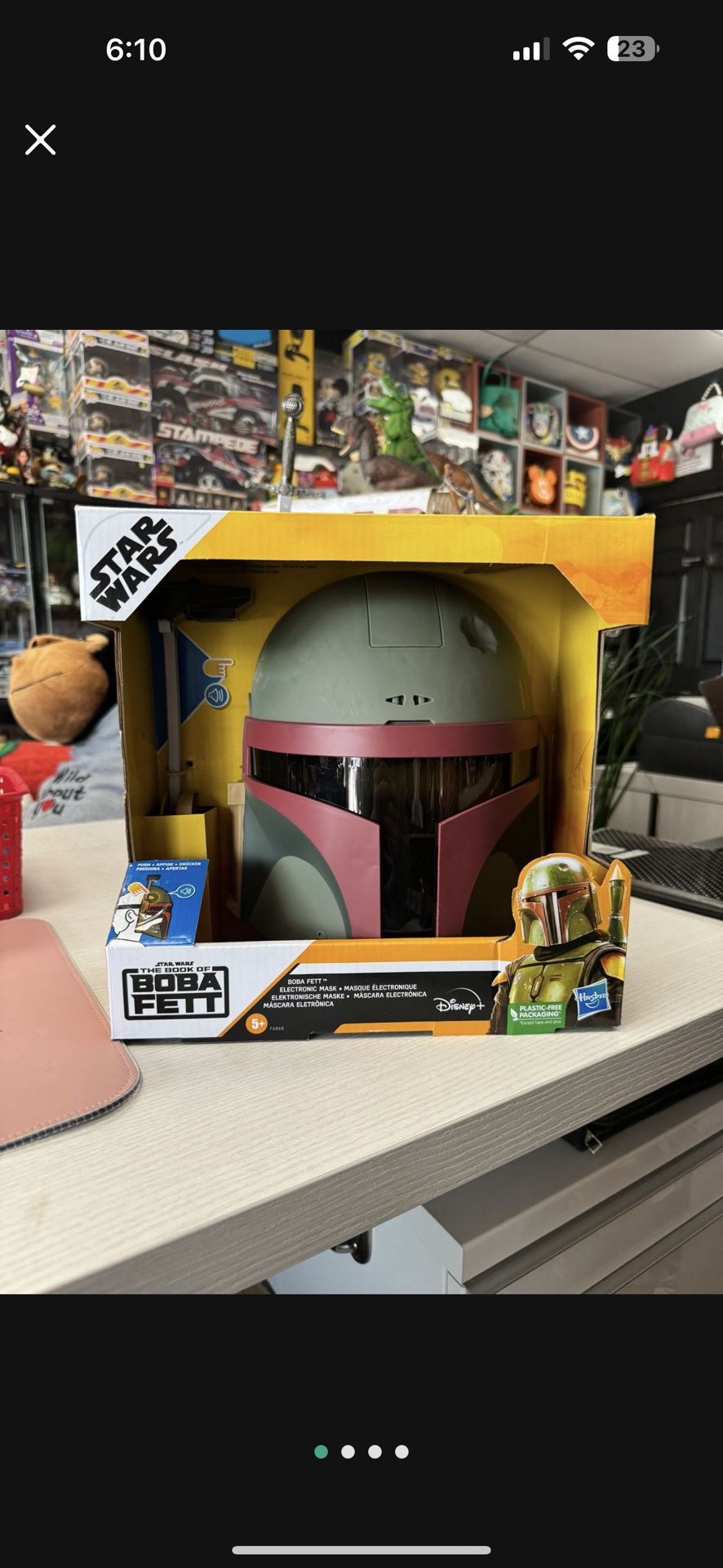 STAR WARS The Black Series Boba Fett (Re-Armored) Premium Electronic Helmet, The Mandalorian Roleplay Collectible for Kids Ages 14 and Up