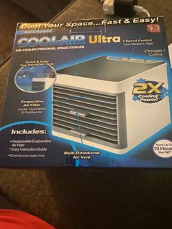 Cool Air Ultra 2X Cooling Power Personal Space Cooler