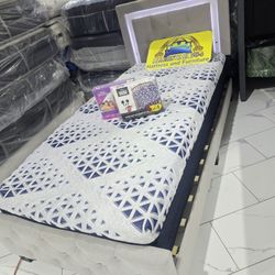 Twin Sizes Bed With Mattress 