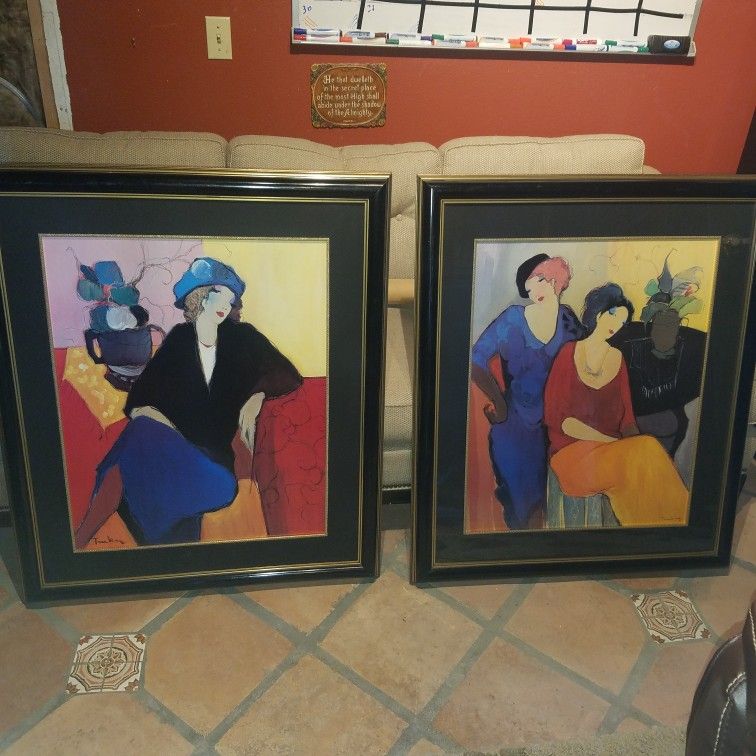 Itzchak TARKAY WAITING & SUZANNE 34X40 EACH $300