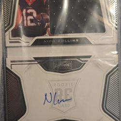 Nico Collins Rookie Patch Auto Numbered
