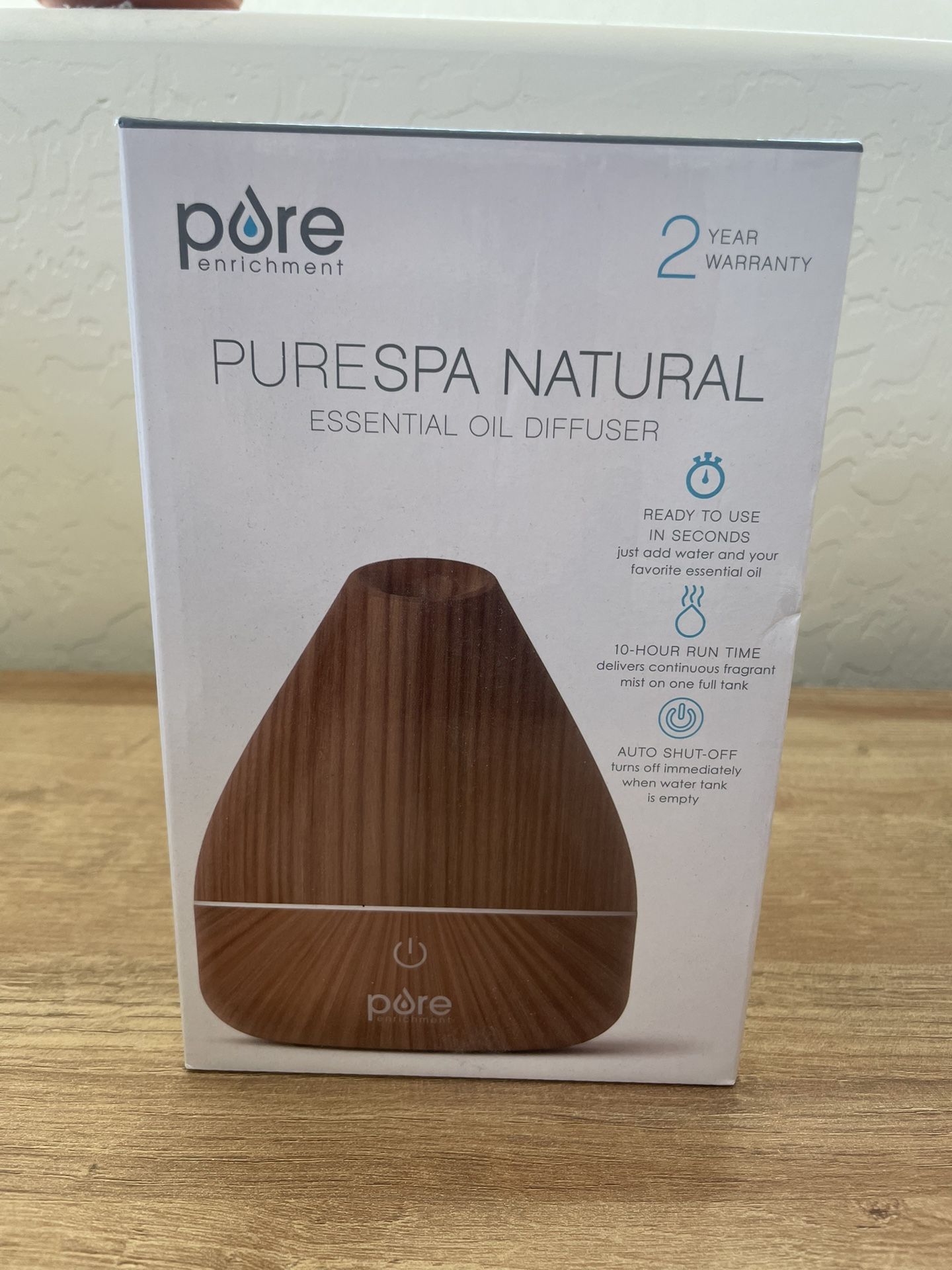 Purespa Natural Essential Oil Diffuser With Two Essential Oils