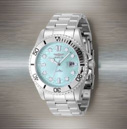 Invicta Pro Diver Watch- Silver Stainless Steel, Blue Dial 43 MM Brand New W/Box