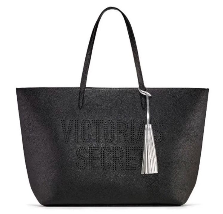 NWT Victoria Secret black tote bag