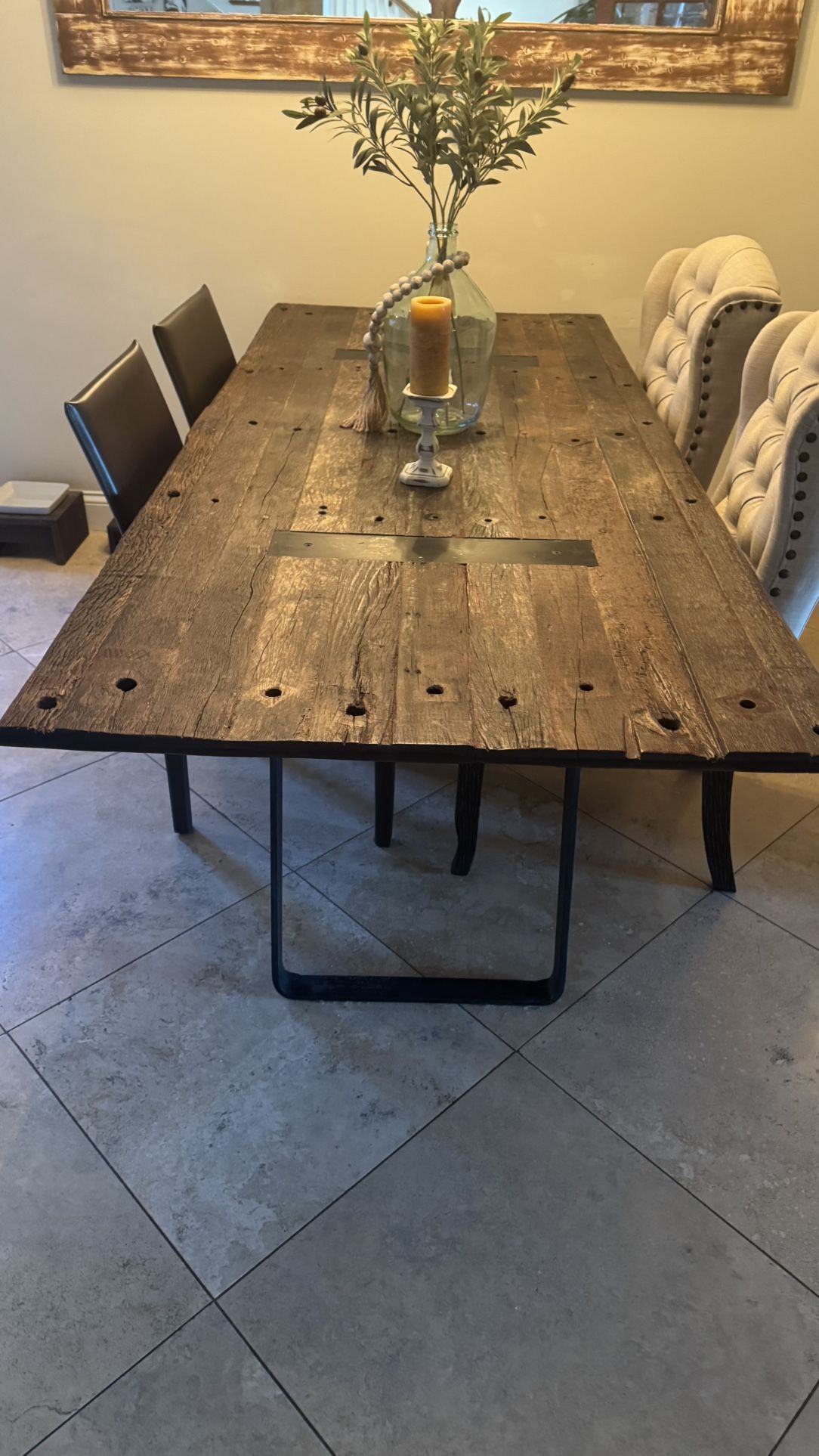 Super Cool Dining Table Made Out Of Telephone Poles From Brazil!