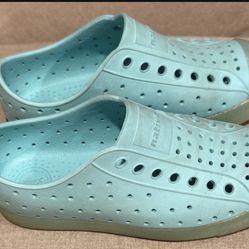 Turquoise Glitter Native Shoes C13