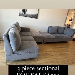 Gray Sectional 