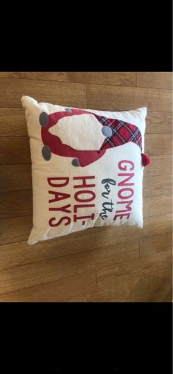 Gnome for the Holidays Christmas Throw Pillow