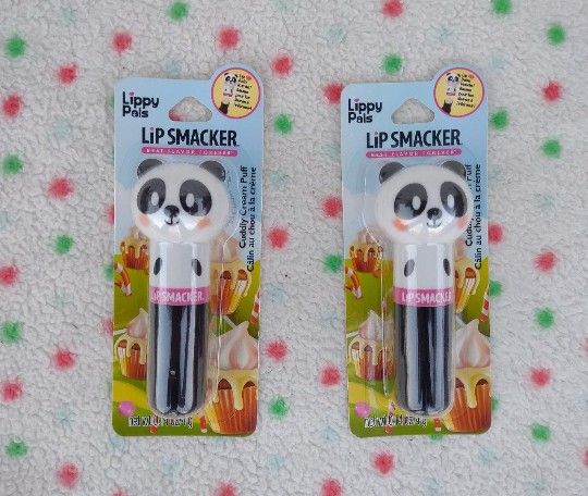 Lip Smacker Lippy Pals, Flavored Moisturizing & Smoothing Soft Shine Panda 2X
