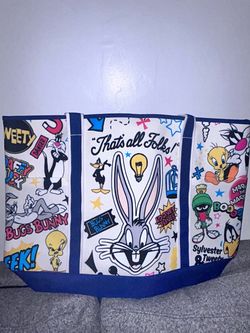 Six Flags Looney Tunes canvas tote bag