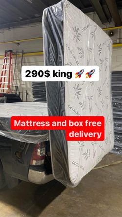 Huge sale for Mattress And Box Twin size #mattress and box 150.$ full 190$ Queen 200$ king 290$. free delivery free set up 708….289…7715… cash or Zell