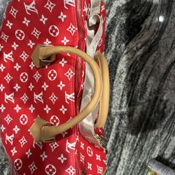 Red Louis Vuitton Speedy Duffel Bag Brand New