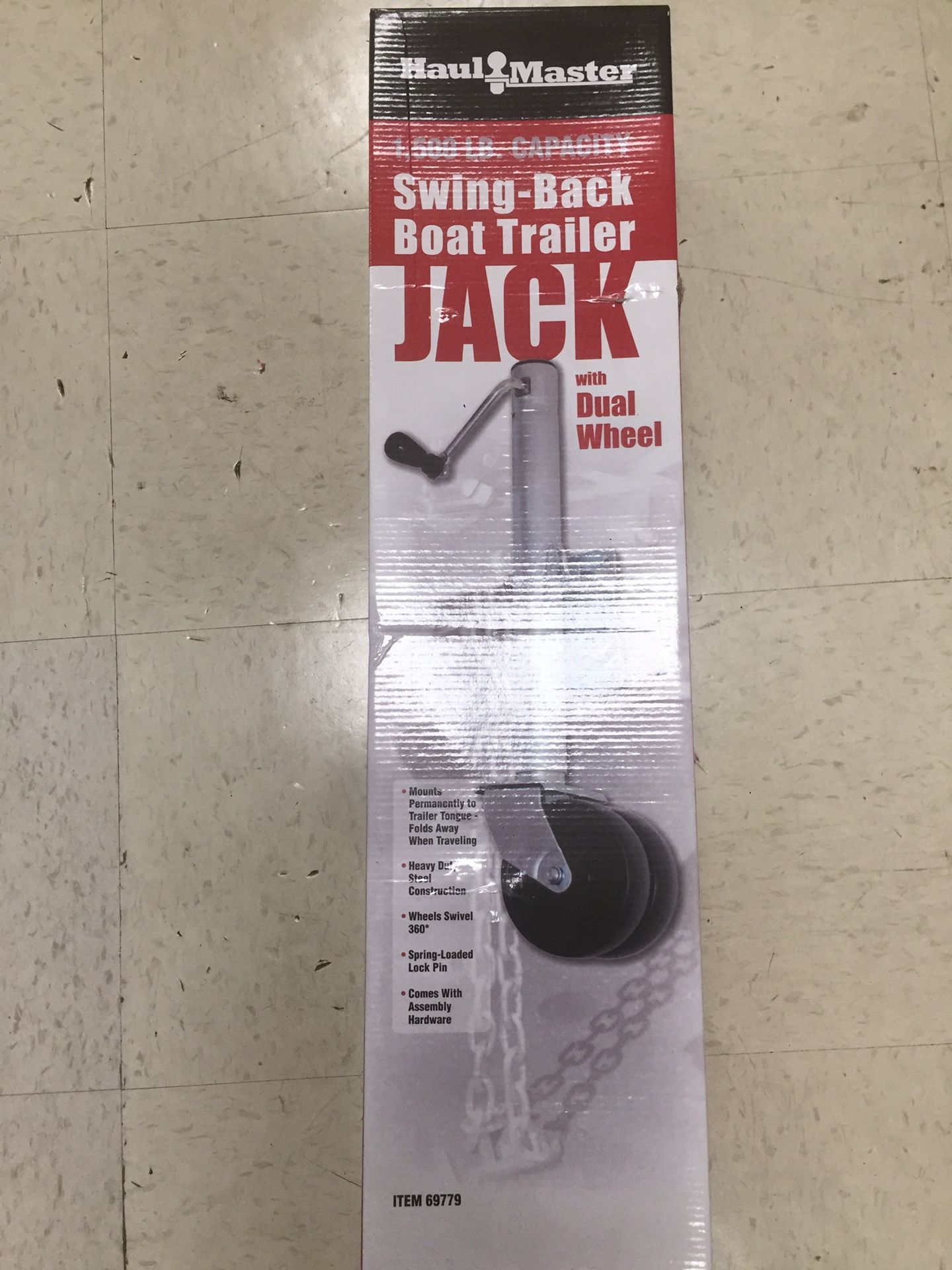 Trailer jack 1500 pounds capacity