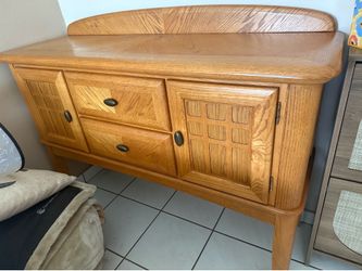 Solid wood sideboard