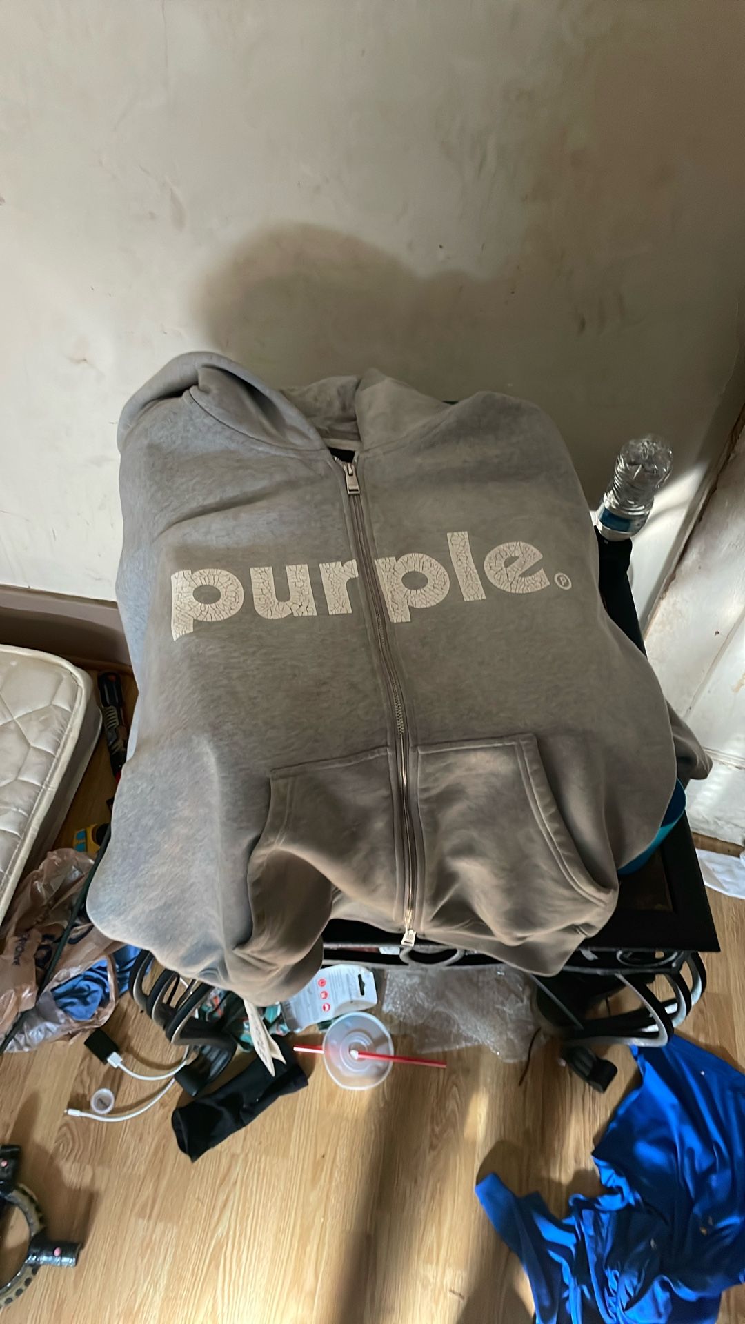 purple hoodie