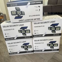 Solar Motion Sensor Security Light – 198 LED Outdoor Flood Light with Remote