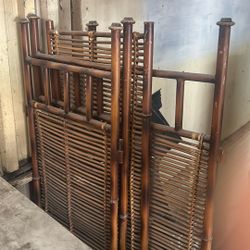 Asian Style Interlocking Bamboo Partisans/wall 6 Feet Tall 4 Feet Wide6 Ft Tall