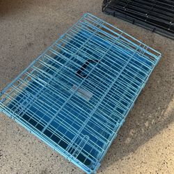 Blue Perfect Collapsible Dog Crate Works Perfect 