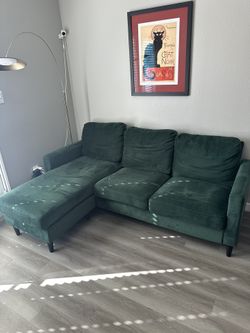 Olive Green MCM Couch