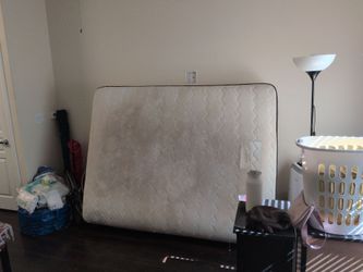 (FREE) Queen Size Mattress, Queen Box, Couch, Chairs, TV, and motorcycle helmet