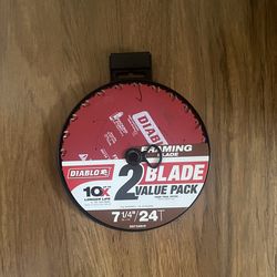 Diablo 7-1/4” blade. Framing blade 4 blades