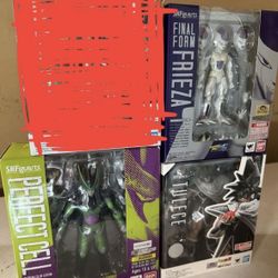 S.H. Figuarts Dragon Ball Action Figures Toys Collectibles - Turles, Perfect Cell, Final Form Frieza
