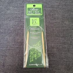 Clover bamboo circular knitting needles