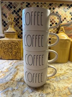 Rae Dunn COFFEE Mugs Set of 4