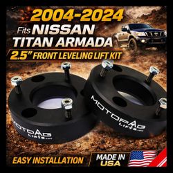 Brand New 2004-2024 Fits Nissan Titan Armada 2.5" Front Leveling Lift Kit

