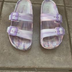 Cat & Jack Tie Dye Rubber Slides