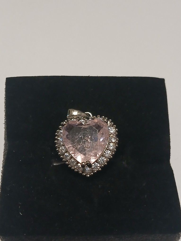 Pink Heart Shaped Pendant