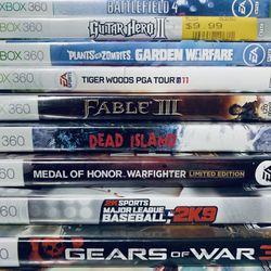Xbox 360 Video Game Lot Of 12 *See Details*