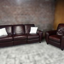 Delivery available - Brown recliner sofa couch recliner and recliner chair