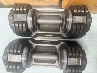 110 pound adjustable dumbbell pair NEW