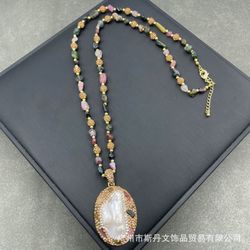 Colorful pearl necklace ,Baroque Pearls