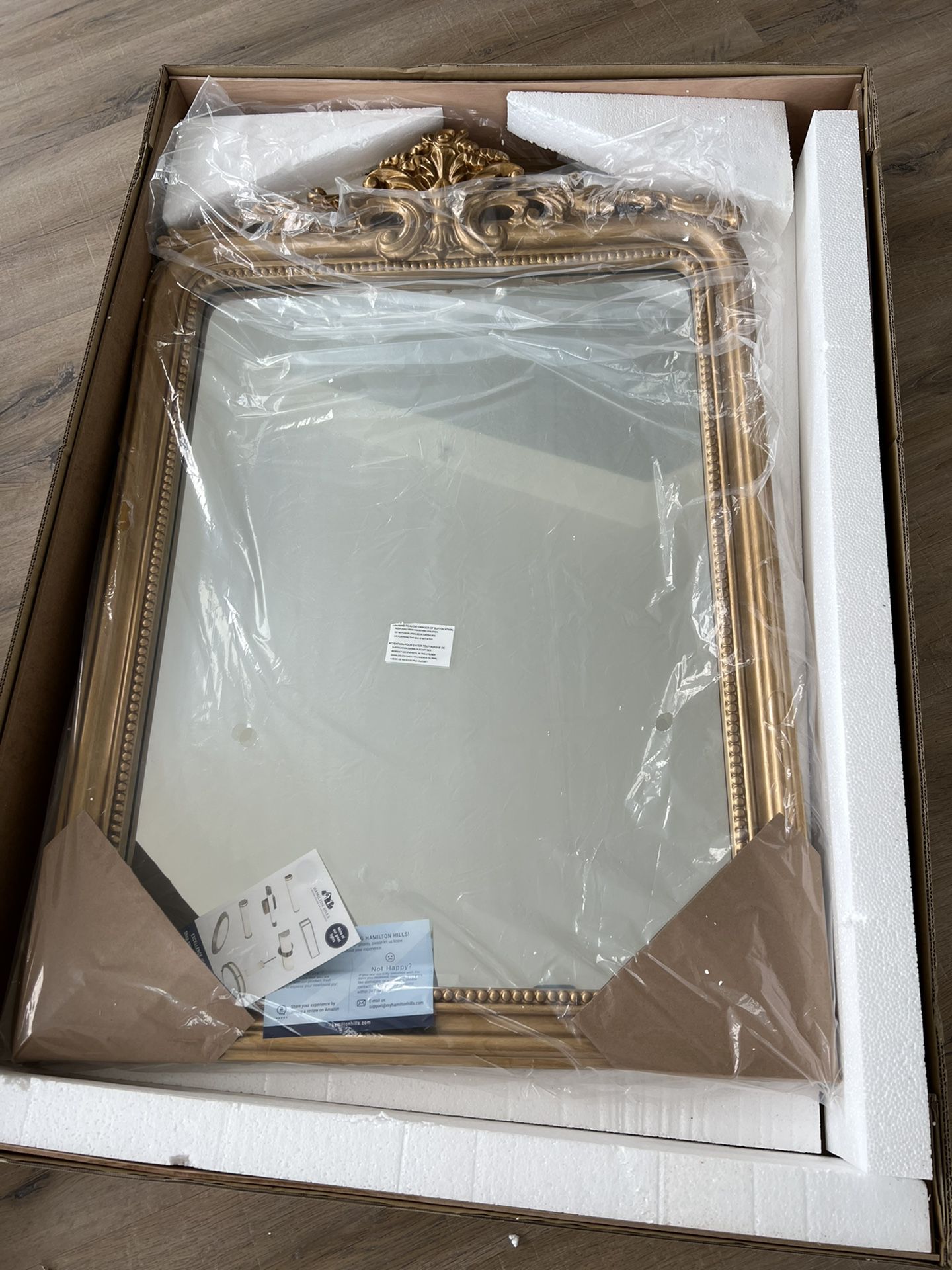 Brand New Anthropology Dupe Gold Vanity Mirror