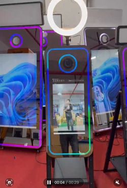 42 inches mirror booth