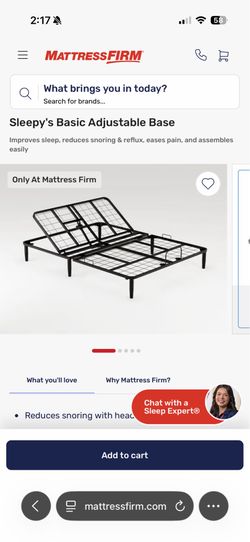 Sleepys adjustable bed frame