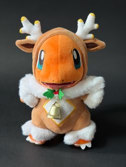 Charmander Frosty Christmas Reindeer Holiday Lights Plush Plushie Stuffed Animal Toy Nintendo Pokémon Center Japan Collectible 2019