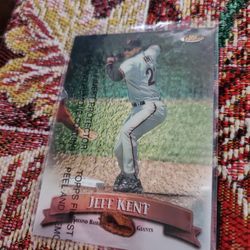 San Francisco Giants Jeff Kent 1997 Topps Finest 2001 Upper Deck Sweet Spot Baseball Cards 