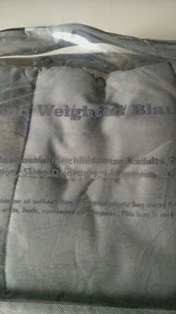 Zonli Weighted Blanket 48" X 72" 15 lbs. Grey in color